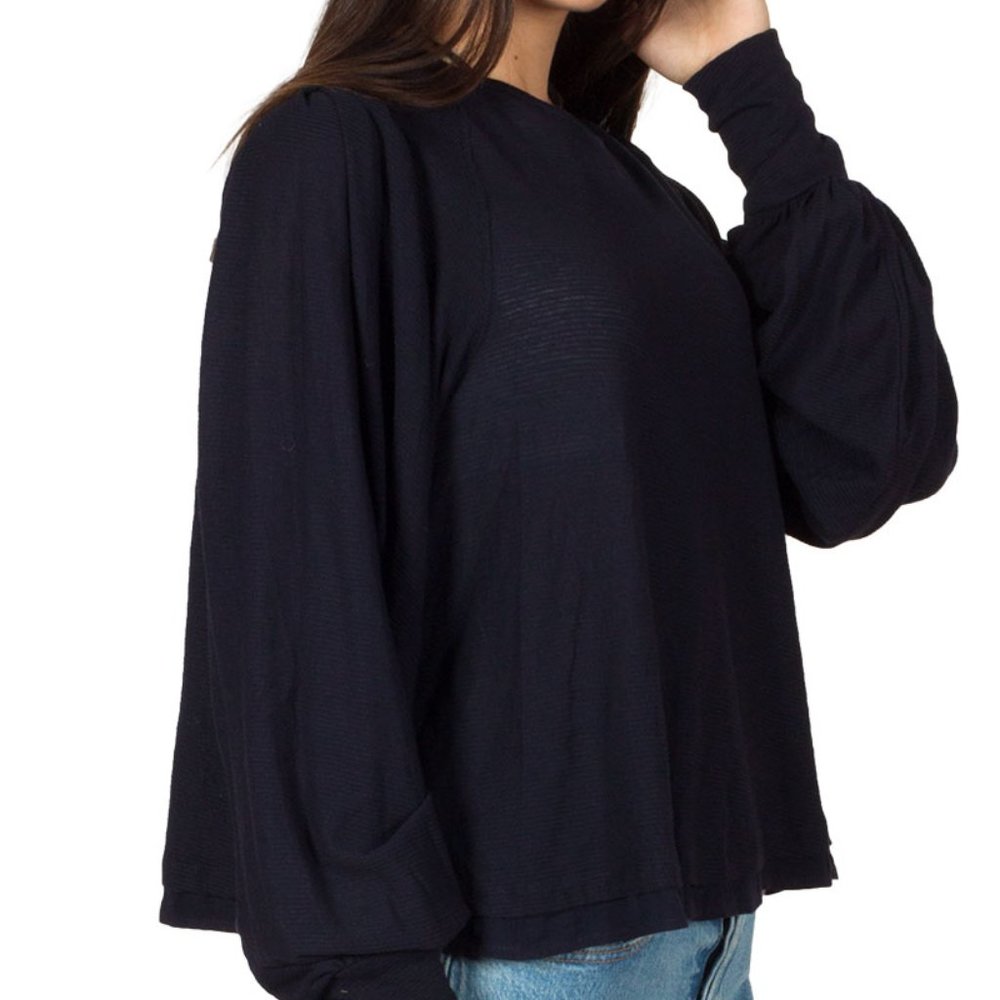 NWT Free People Indigo Ink Top